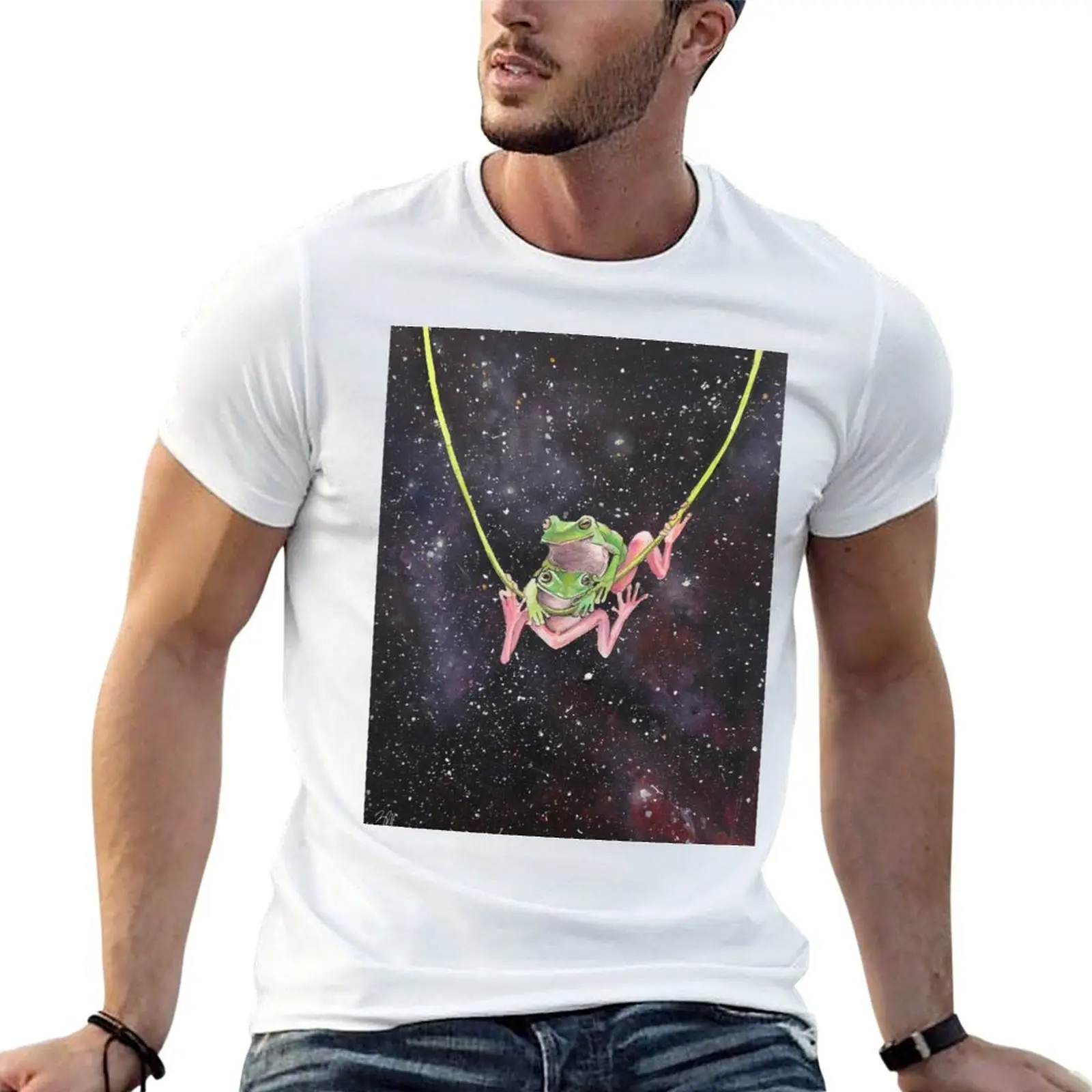 

Friendly Frogs T-Shirt man t shirt luxury anime t shirts oversize T-Shirt