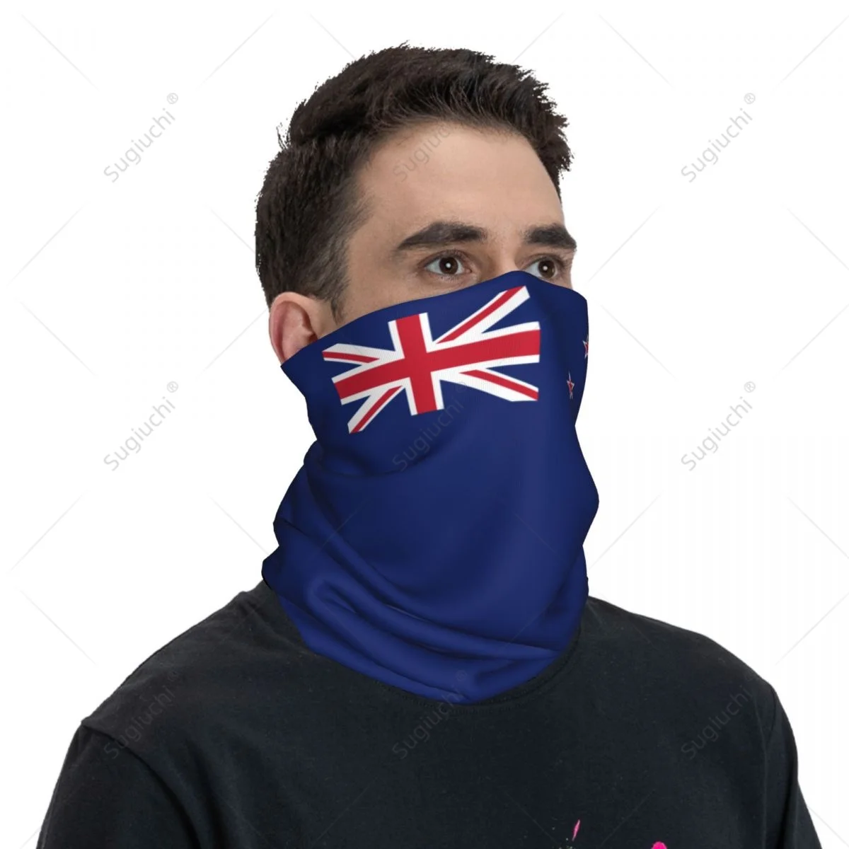 Unisex New Zealand Flag Kiwi Neckerchief Scarf Neck Face Mask Scarves Neck Warmer Seamless Bandana Headwear Cycling Hiking view 2