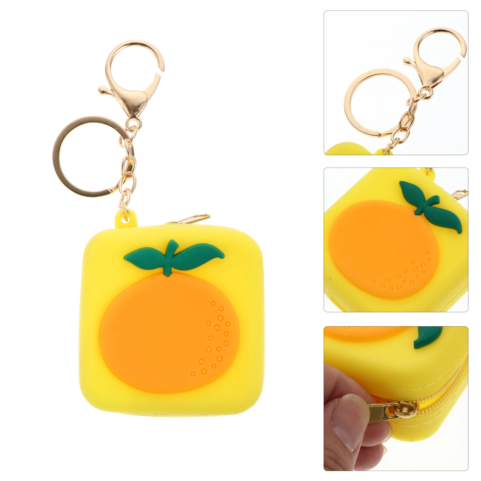 

2Pcs Silicone Cartoon Keyring Earphone Protector Mini Change Coin Purse Portable Storage Bag Keyring Cartoon Earphone Protector