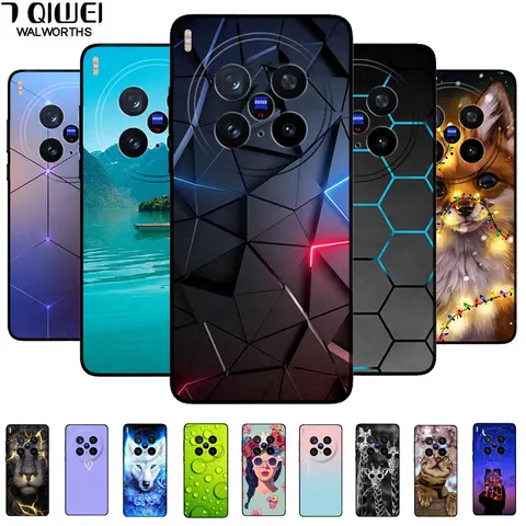 For Vivo X200 Ultra 5G Case Fashion Black Silicone Back Cover Case for X200 Ultra Protective Bumper VIVO X200 Ultra Phone Funda