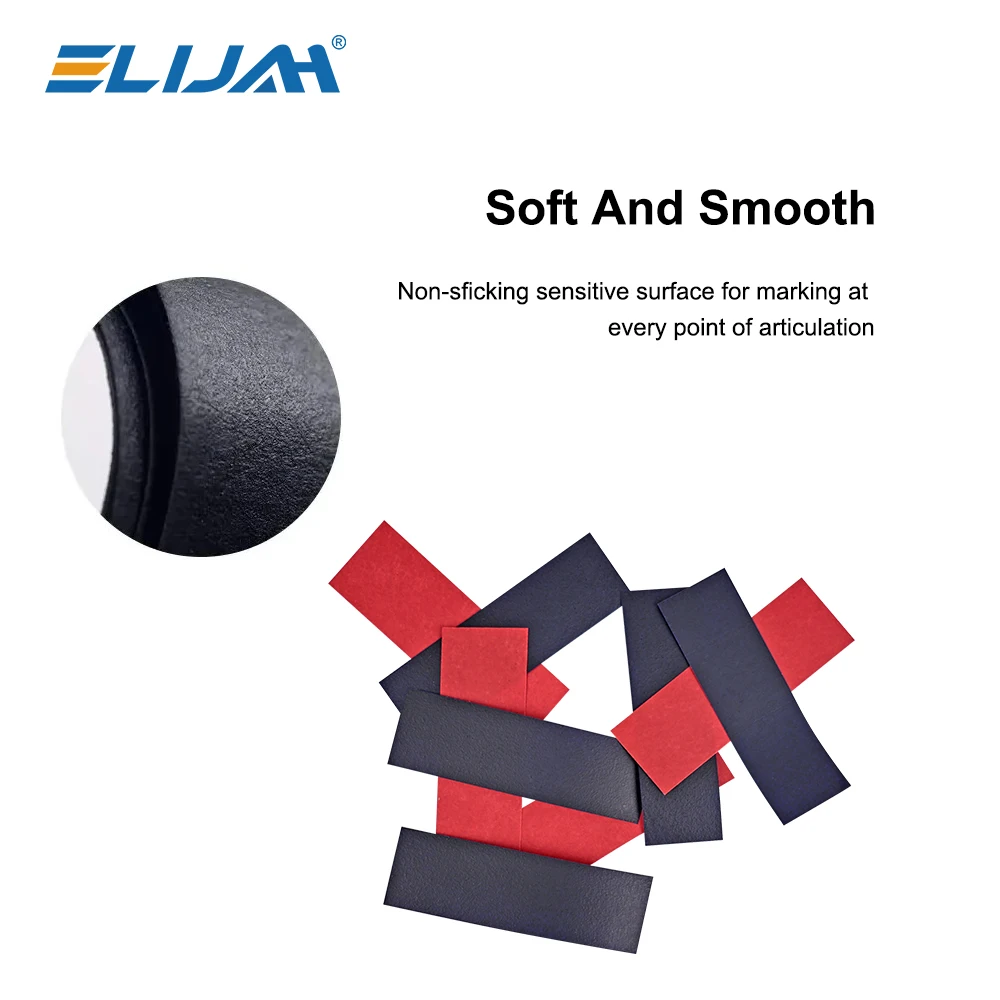 ELIJAH 300 Sheets Dental Articulating Paper 55*18mm Blue Red Double-sided Bite Strips Oral Dentist Teeth Care Whitening Material