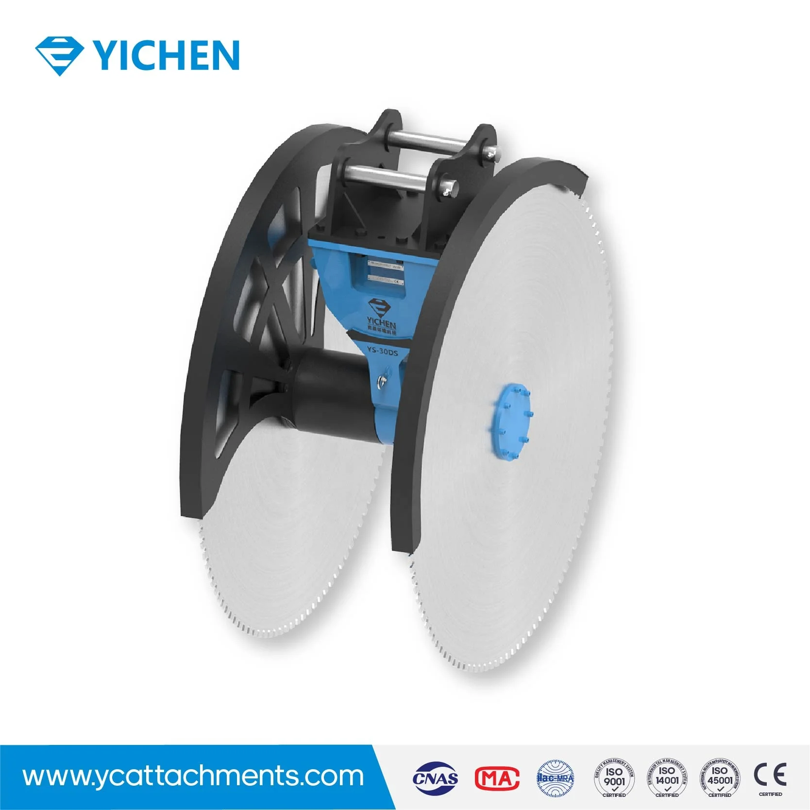123Hot YS-30DS Spot Supply Reliability Small Investment High Power Trenching Rock Saw Concrete Cutting Machine for Digger Attach