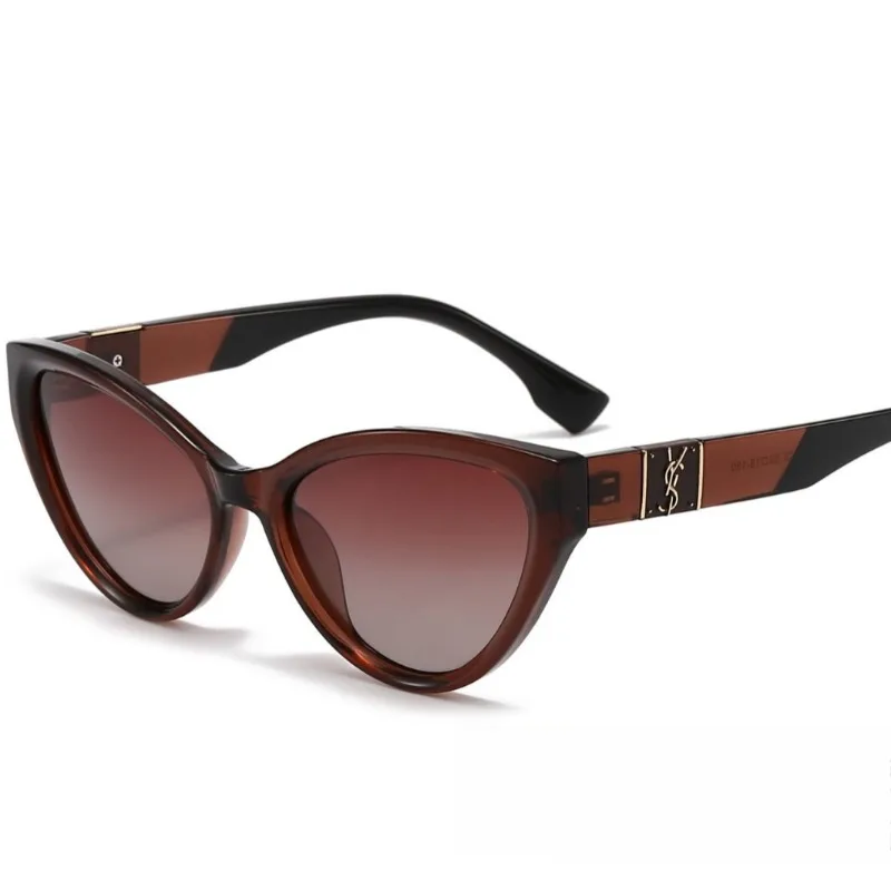 Kacamata Hitam Mata Kucing Trendi 2025 - Perlindungan UV400 Terpolarisasi - Nuansa Berkendara Mewah Wanita - Kacamata Hitam Fashion Kelas Atas