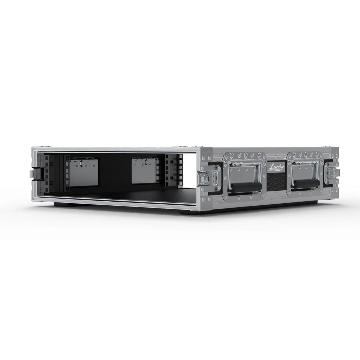 

Universal 19 Inch 2U Rack Flight Case Heavy Duty Audio Power Amplifier Road Trunk Box Shockproof Studio Equipment Cabinet