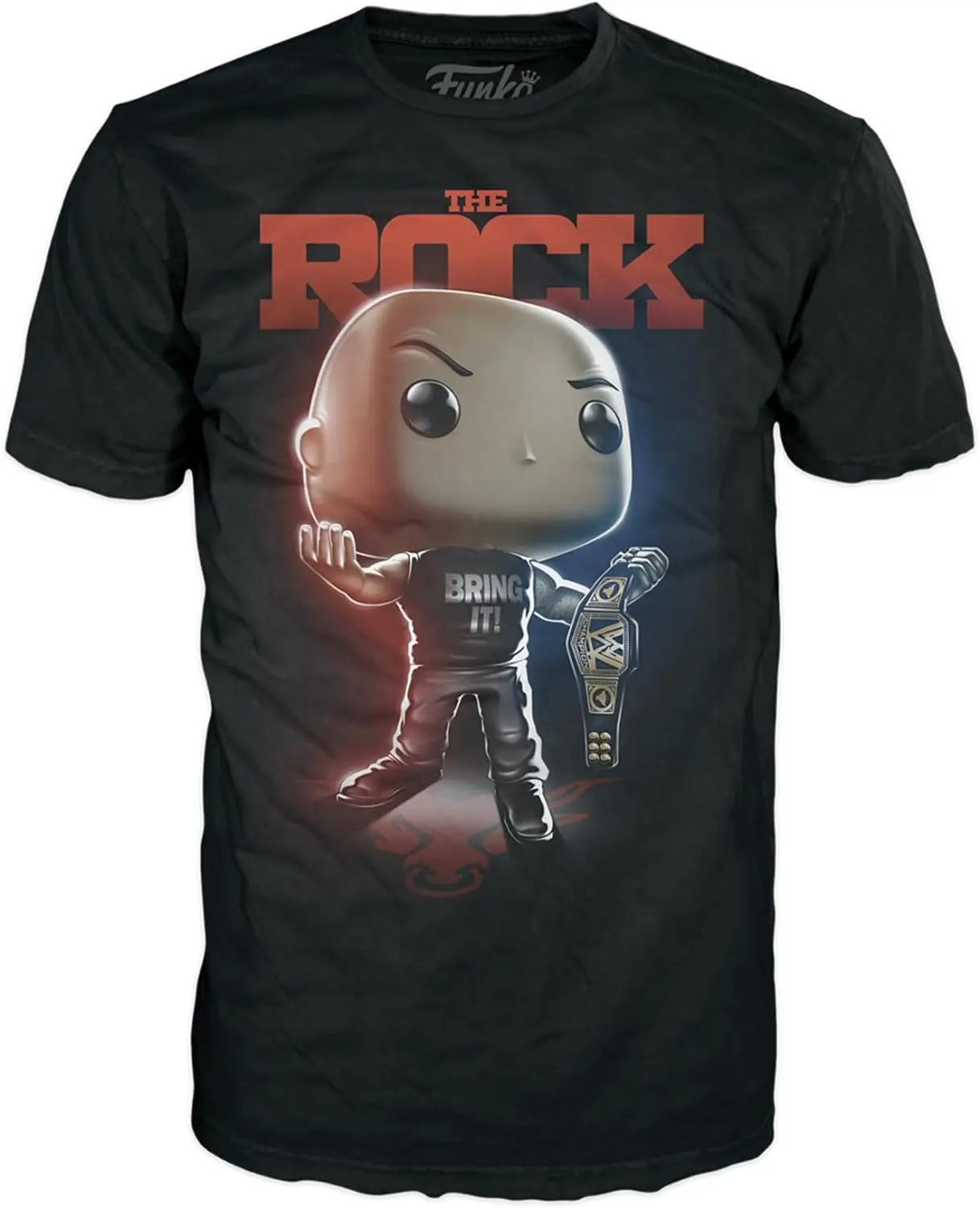 Funko Pop! Boxed Tee:  - The Rock with Belt - L