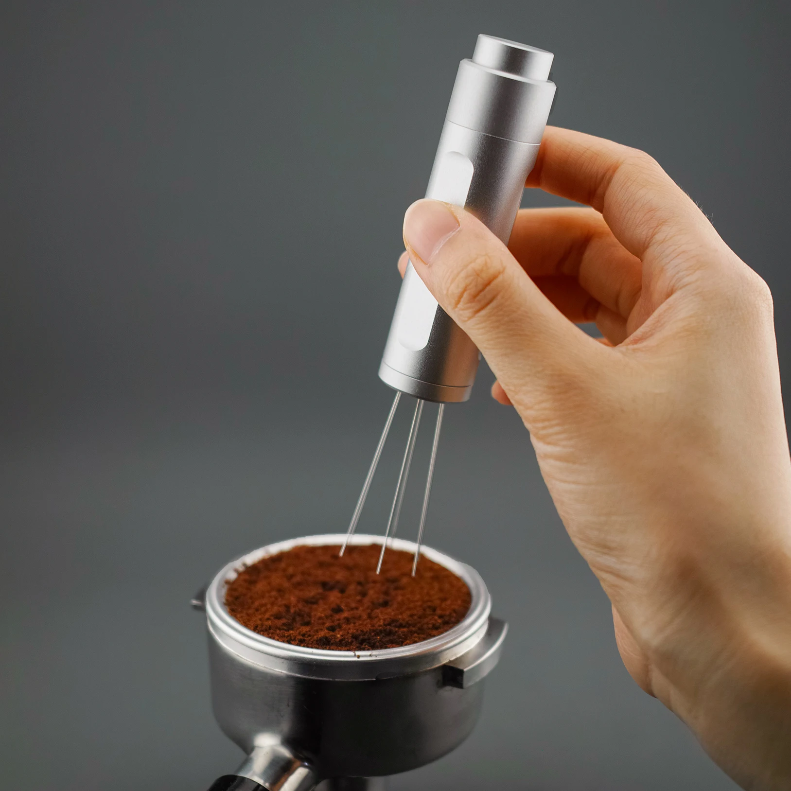 MADBALL design, Coffee WDT Distribution Tool, Retractable Design with Magent, Espresso Powder Stirrer