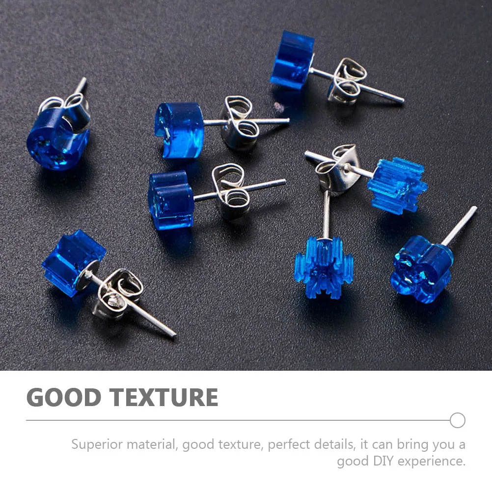 

8Pcs Silicone Ear Molds Earring Resin Molds Superior Material Good Texture Practical Functions Silicone Ear Mold