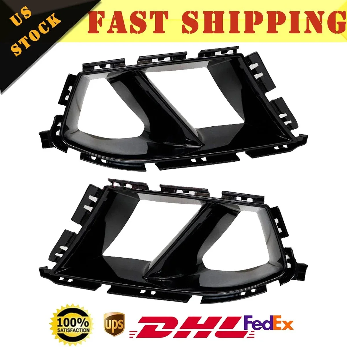 

Front Bumper Grill Air Duct Vent Carbon Fiber Look For BMW G80 M3 G82 G83 M4
