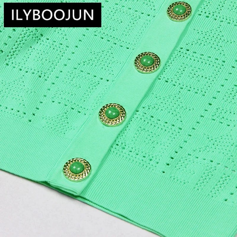 2024 Spring And Autumn New European And American High Quality Knitwear Long Sleeve Round Neck Cardigan Top Woolen Jacket