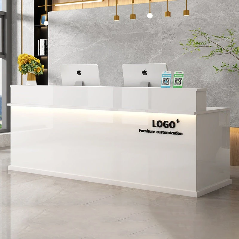 

Modern Beauty Reception Desks Salon Simple Design Minimalist Display Reception Desks Hotel Shop Mostrador Commercial Furniture