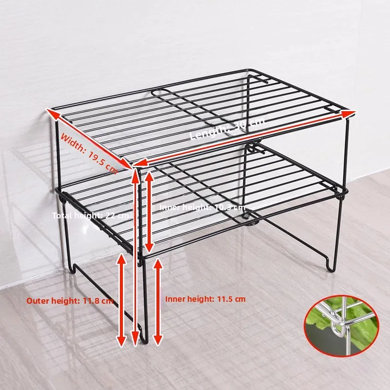 

Многоуровневая полка-органайзер из нержавеющей стали для холодильника с внутренней перегородкой для раздельного хранения остатков еды, нержавеющая, для кухни