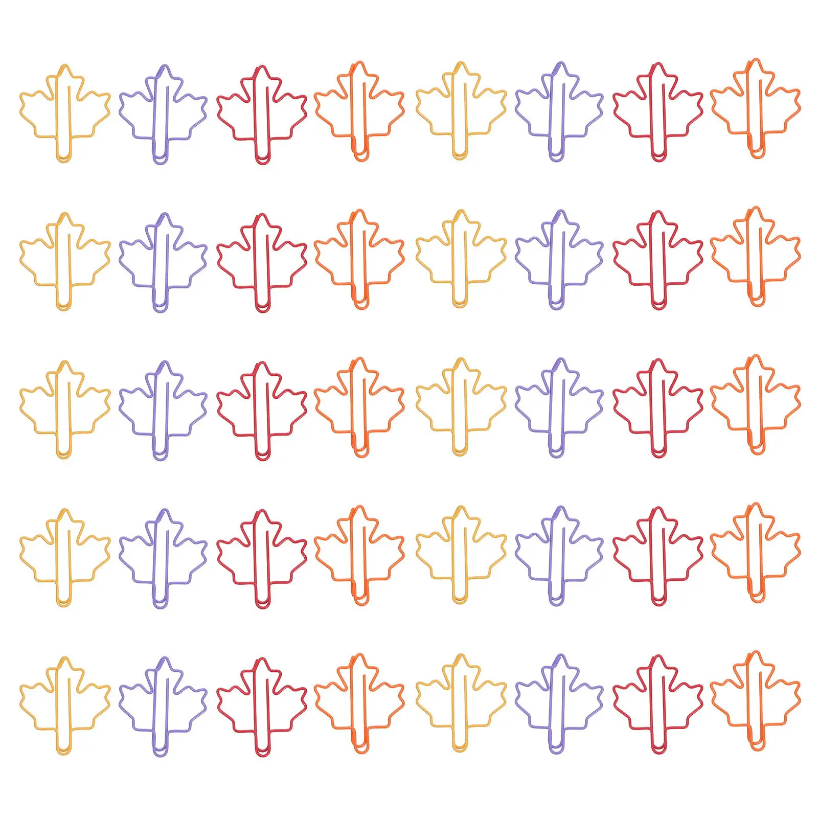 100pcs Paper Clips Colorful Cute Small Office Supplies Fun Binder Journaling Clamps Leaf Shaped Versatile Use