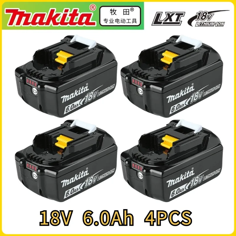 Genuine for Makita 18V Battery 6Ah BL1850B Li-ion Replacement Battery BL1850 BL1860B BL1860 BL1840B BL1830B BL1830 LXT-400 RU