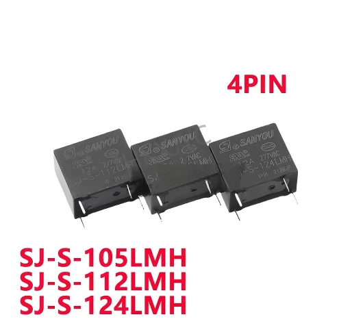 5/PCS New SJ-S-105LMH SJ-S-112LMH SJ-S-124LMH 4pin 12A sensitive type Relay In Stock