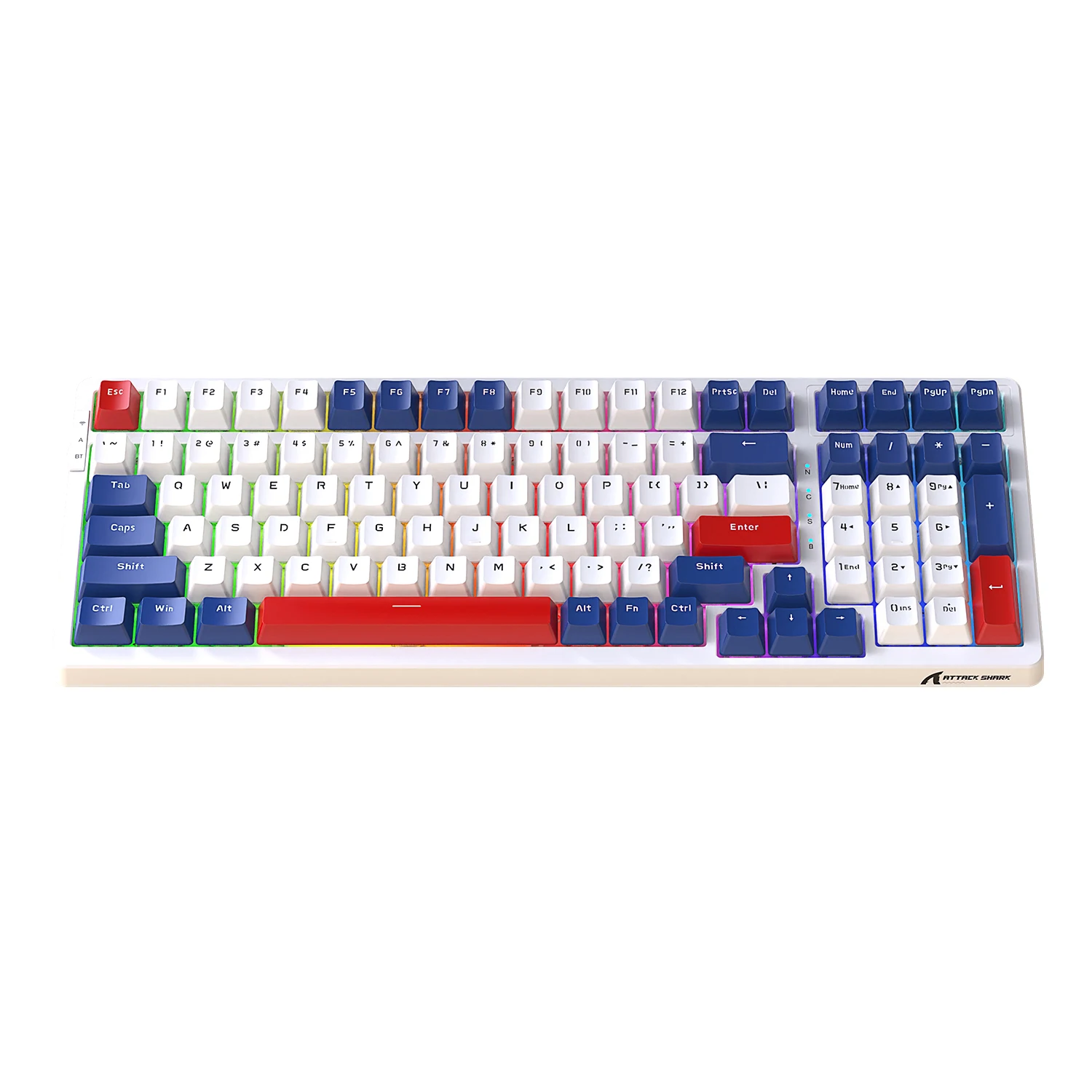 

Attack Shark K98 Wired Mechanical Keyboard ,RGB Type-C Connection, Red Yellow Switch ,Laptop,Mac,Android