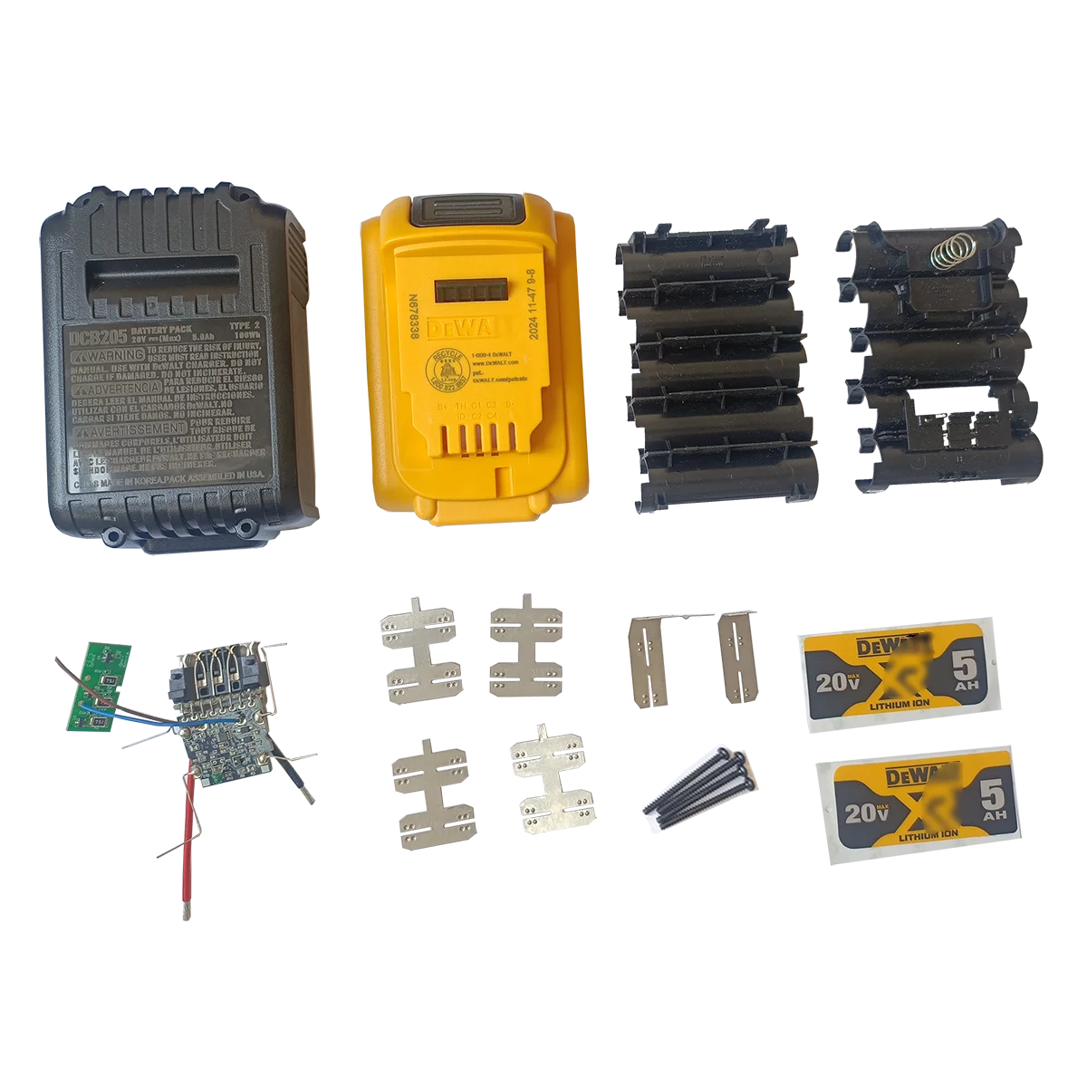 DCB205 FOR dewalt 18V 10cell 18650 Battery box bms