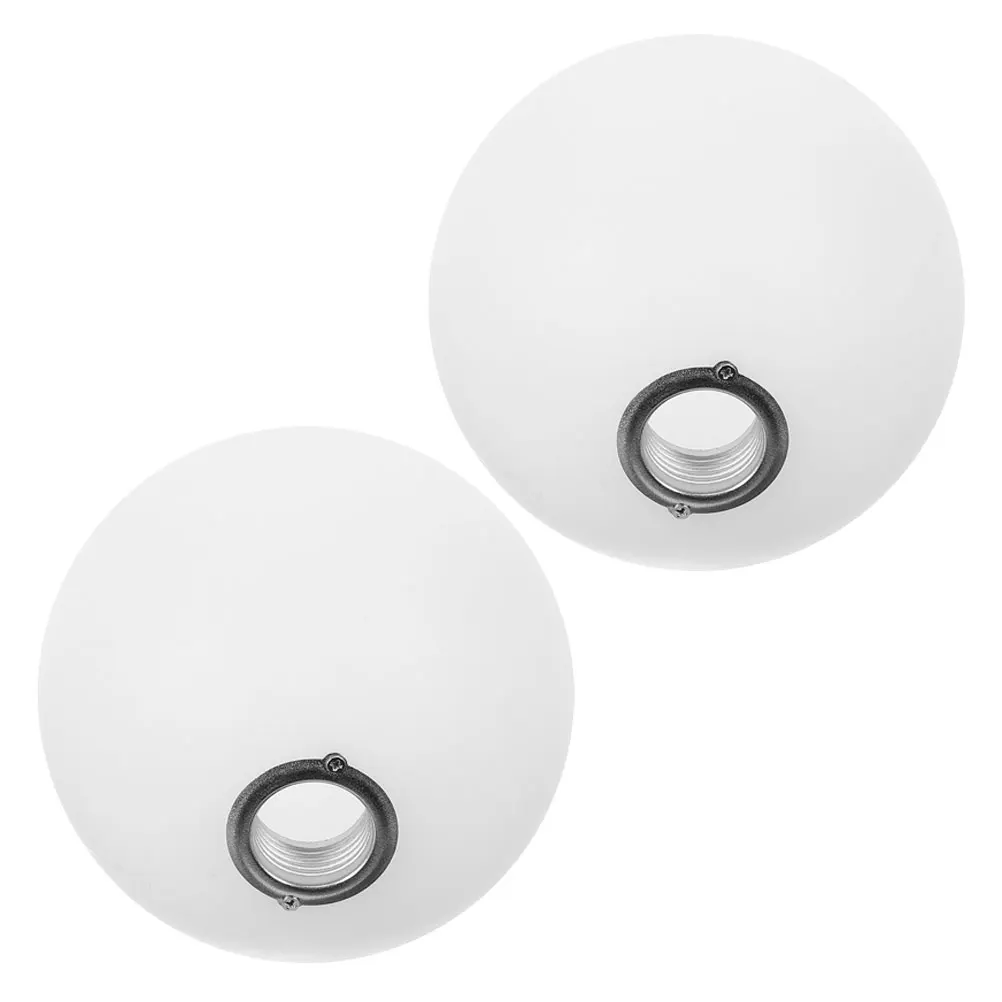 

2Pcs Round Globe Lampshade Milky White Plastic G9 Base Replacement for Ceiling Wall Porch Light Fixtures Easy Install