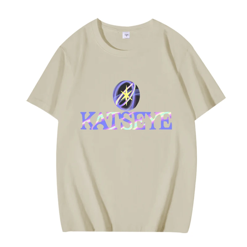 KATSEYE Eye fashion classic T Shirt men women Oversized 100% Cotton High Quality Hot sale short sleeve Summer print Unisex tops