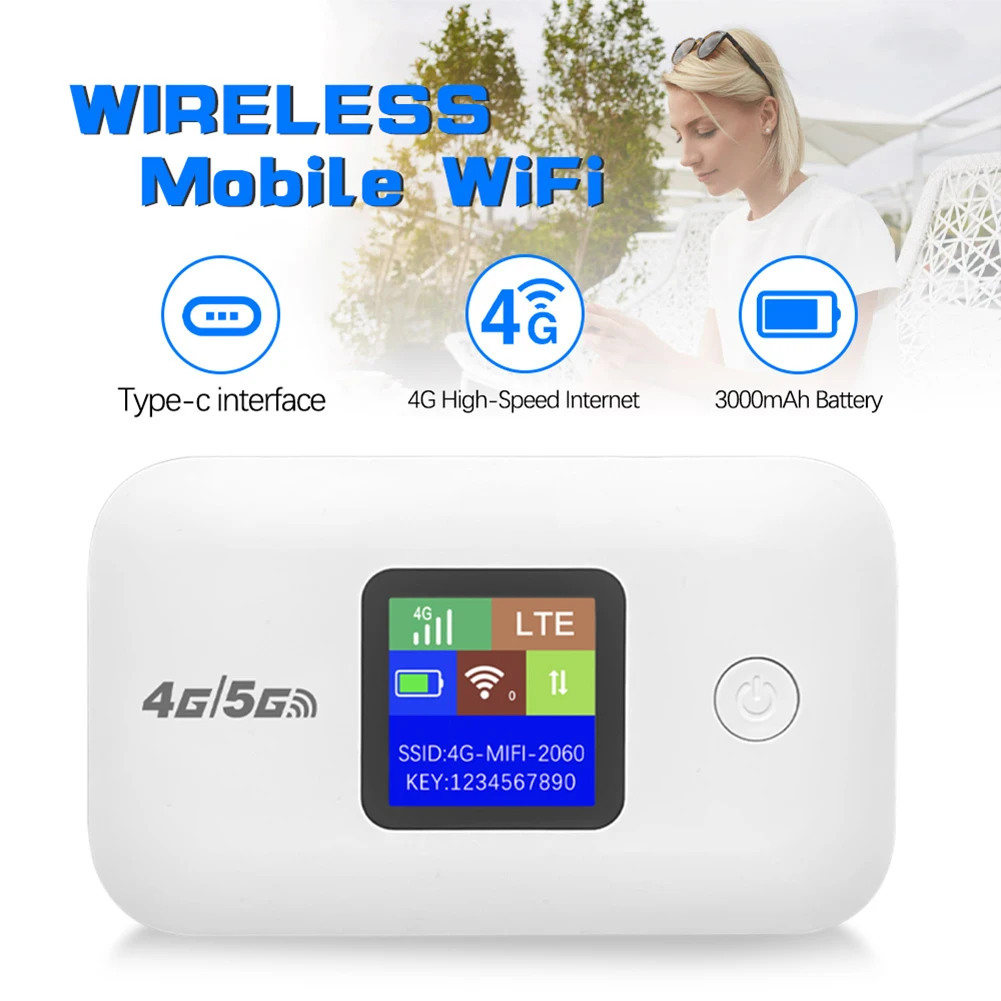 Router WiFi H807Pro H5577 Bezprzewodowy 150Mbps 4G LTE Modem Wi-Fi Zewnętrzny Plug&Play Mobilny Hotspot Repeater WiFi z Gniazdem na Kartę SIM
