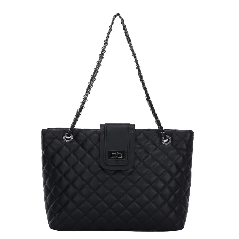 Autumn Winter Women Rhombus Embroidery Chain Bag New Fashion Casual Women Shoulder Crossbody Bag Tote Bags for Women