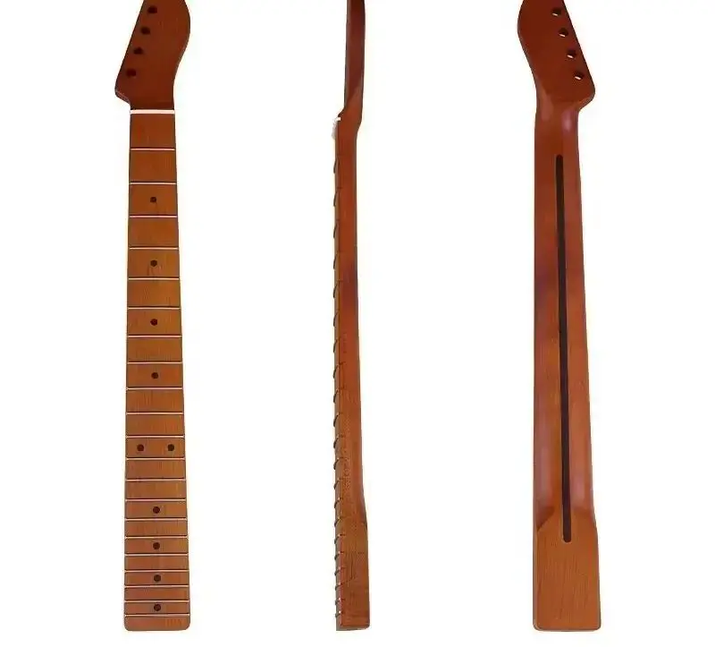 

22-fret neck for 6-string guitar, roasted maple rosewood electric guitar neck modification, DIY instrument accessory