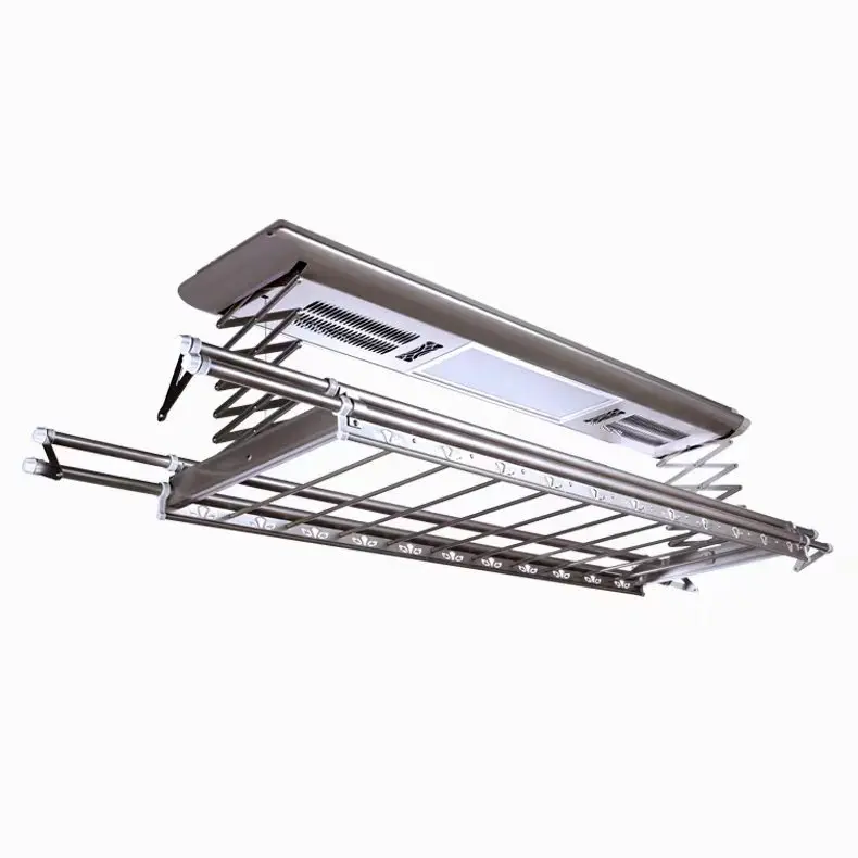 Intelligent Lift Cloth Rack Airer Dryer Folded Hanger Adjustable Electric Ceiling Mount Heated Garment Drying Rack 220V/110V 220