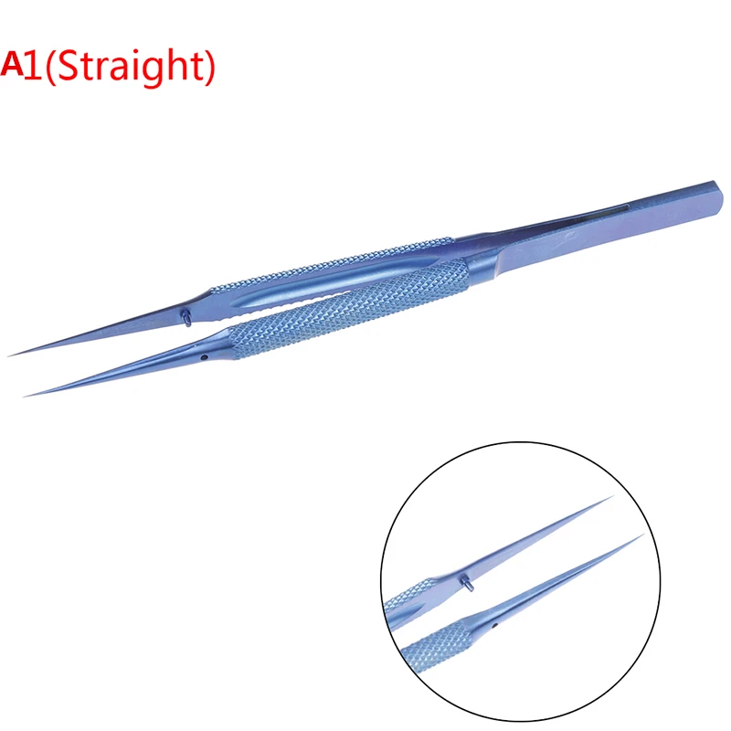 1 pz 0.15mm pinzette in lega di titanio strumento di riparazione bordo pinzette per impronte digitali di precisione dritto/piegato