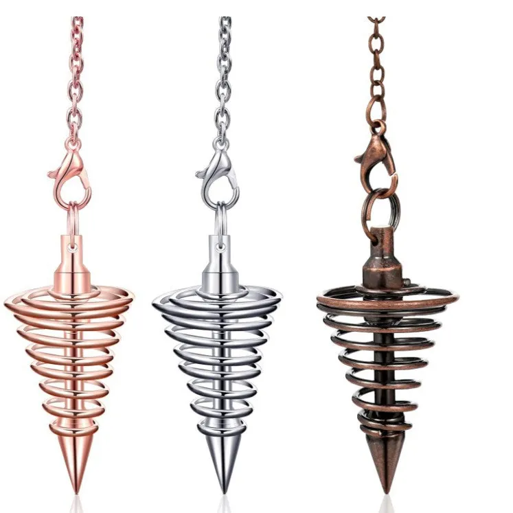 1Set Brass Dowsing Rods Precise Locating Pendant Divining Rods Spiritual Equipment Kit Paranormal Equipment Kit