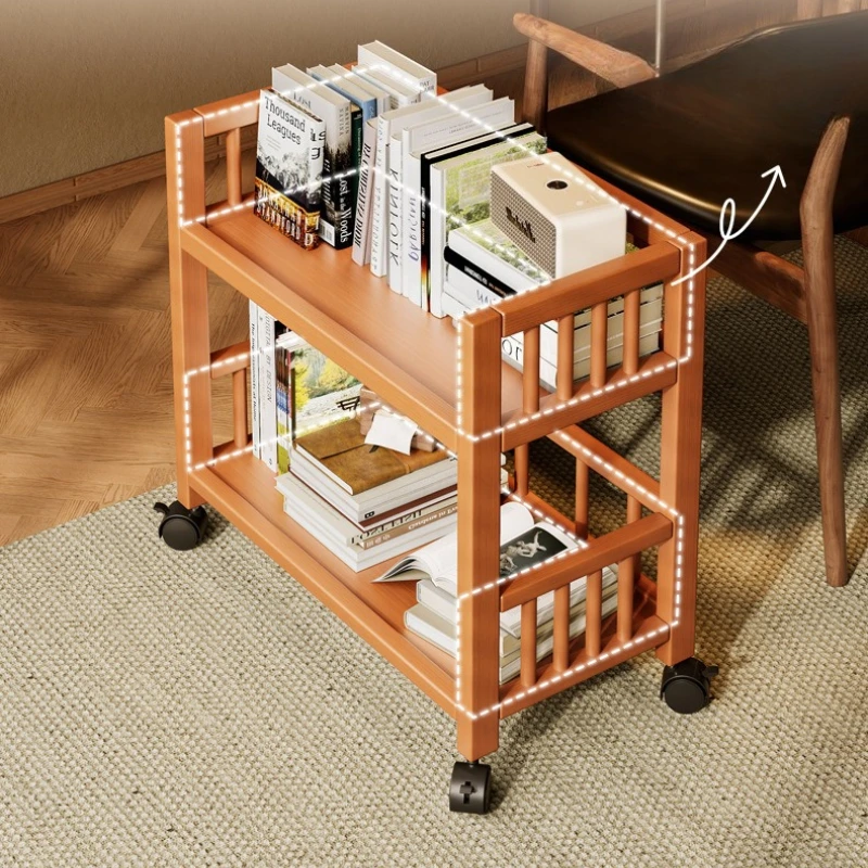 Move Shelf Storage Locker Living Room Display Retro Kitchen Storage Locker Multi-functional BAMBOO Furniture Im Spind MHSNJ