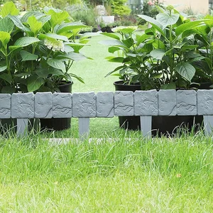 5-10 pcs about garden imitation of stone plant Support Outdoor Stock sharpening decorative edge diy lawn backyard landscape plant fence 10 Main Sales About Garden - №6