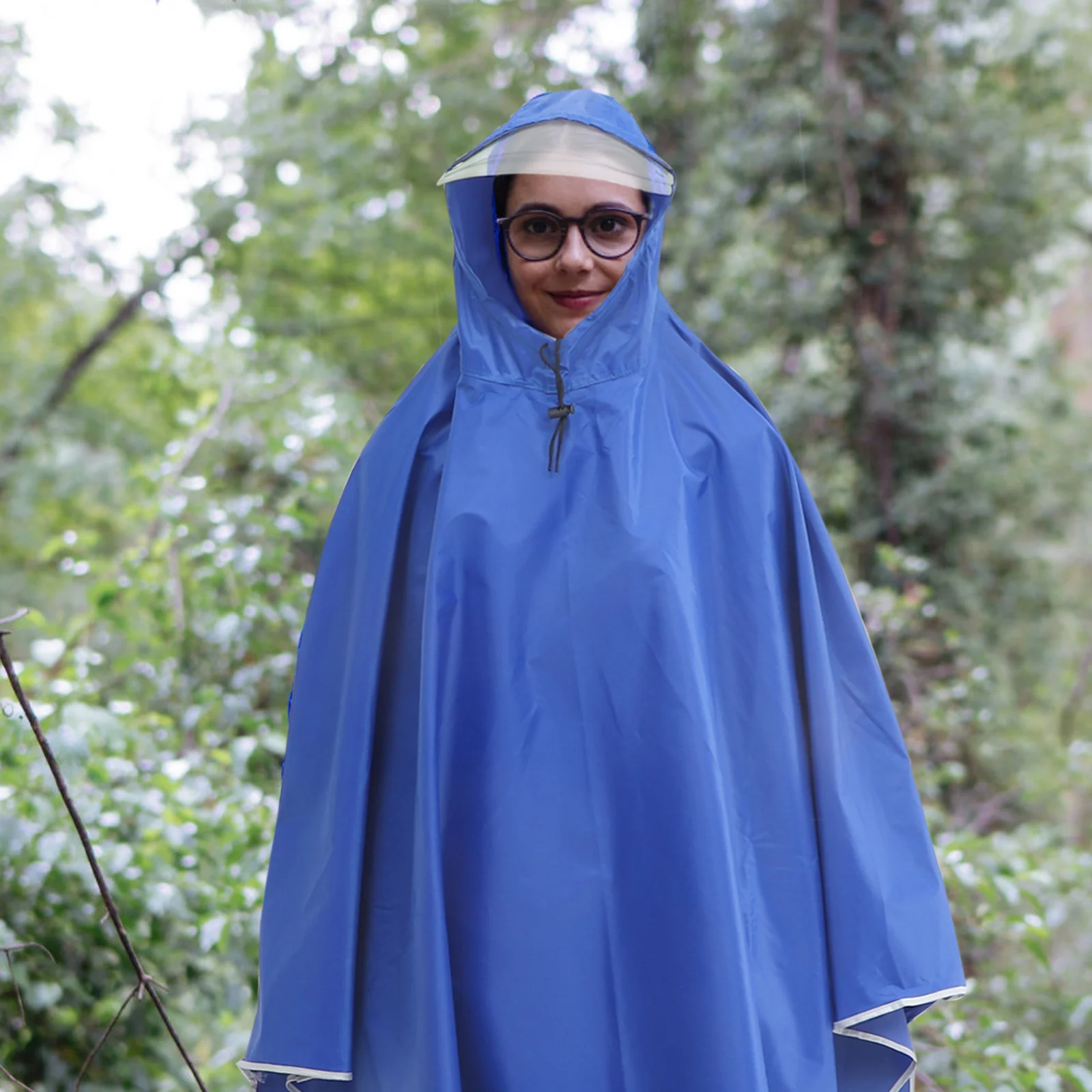 

Double Brim Raincoat Waterproof Breathable Lightweight Rain Cape For Adults Outdoor Hiking Camping Riding Electrocar