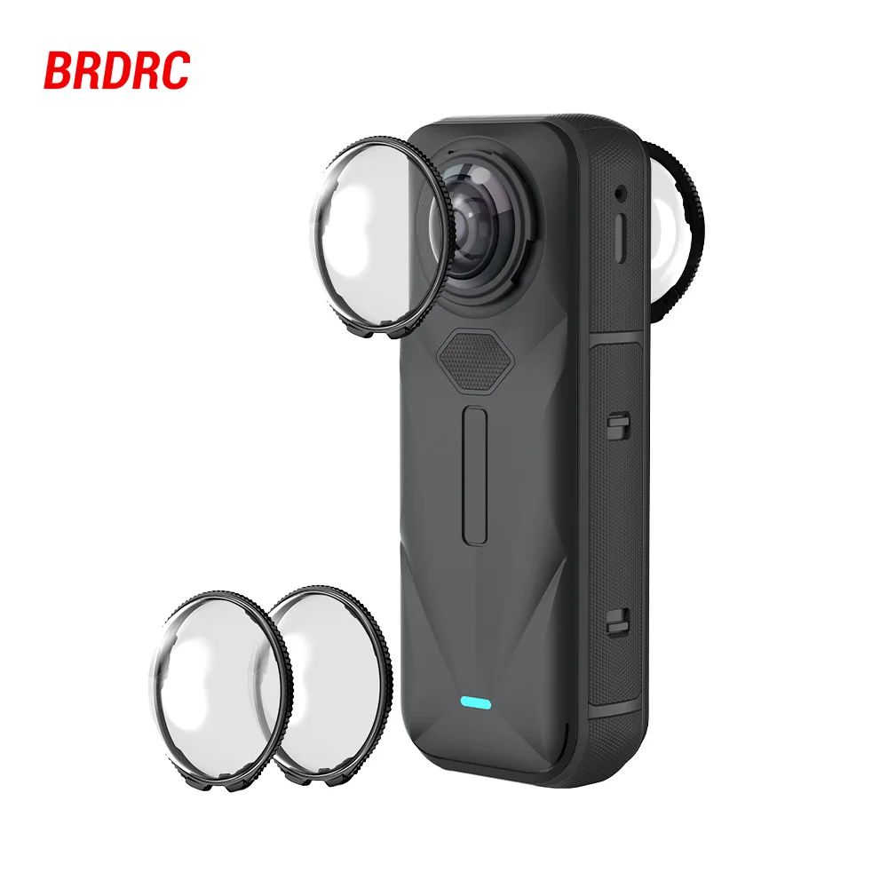 

Flymile X5 Premium Lens Guards for Insta360 X5 Camera Accessories HD Optical Tempered Glass Lens Scratch-resistant Protector
