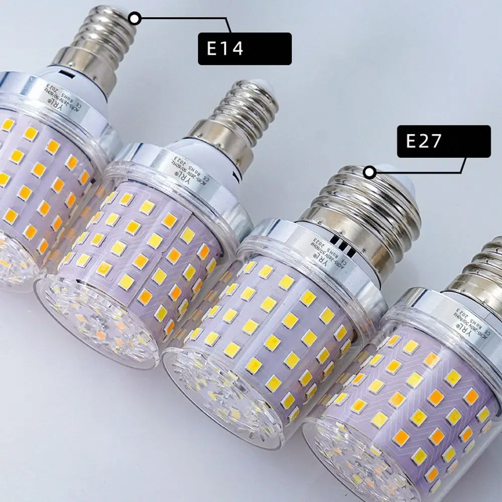 

E27 E14 B22 B15 E26 E12 LED Corn Light Bulbs 220V Warm Light LED Lamp Bulb Ultra Bright Aluminum Led Candle Light Bulb