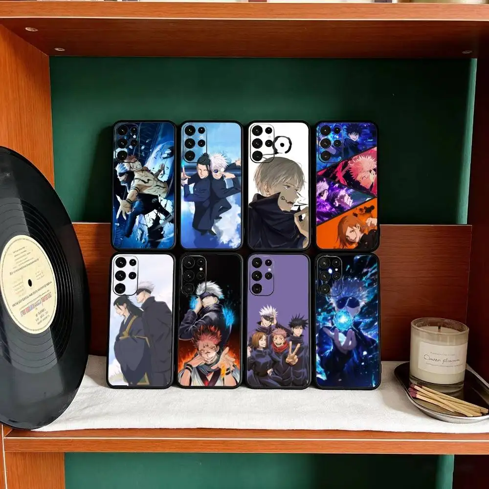 

J-Jujutsu K-Kaisen Gojo Phone Case For Samsung S25,S24,S21,S22,S23,S30,Ultra,S20,Plus,Fe,Lite Black Shell