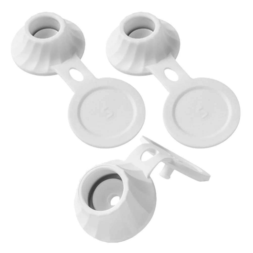 Couvercles de distributeur de Lotion multifonctionnels étanches, 3 pièces, Solution bien rangée pour salle de bains et cuisine, bouchons de bouteille de Lotion sans déchets