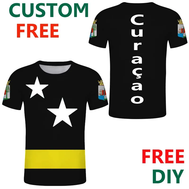Curacao Republic T Shirt Summer Custom Men's Curaçao Tshirts Free Customize Name And Number For Birthday Present Suprise Top
