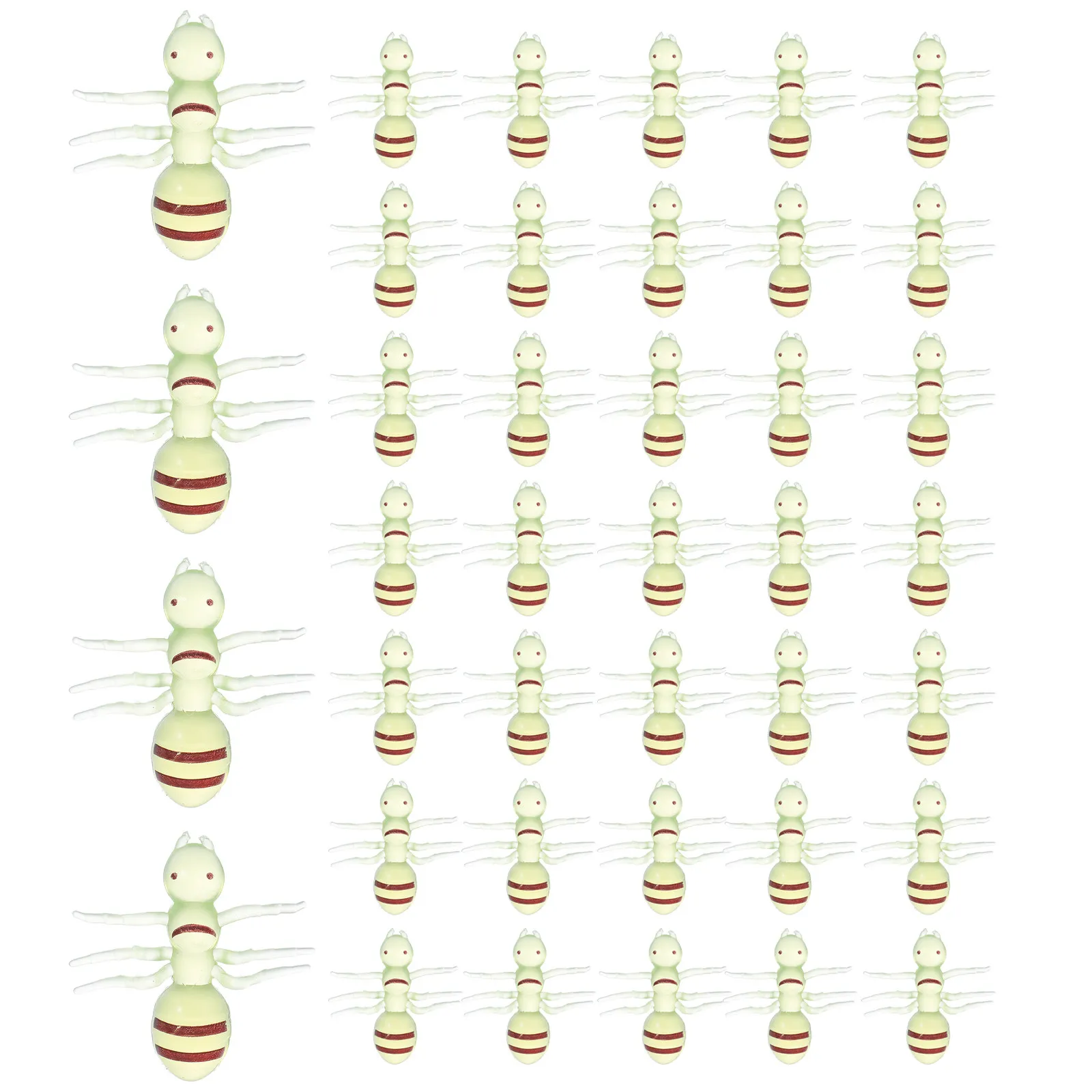 60pcs Large Green Ant Simulation Props for Halloween, April Fools’, Garden & Yard Decoration – Realistic Insect Toys