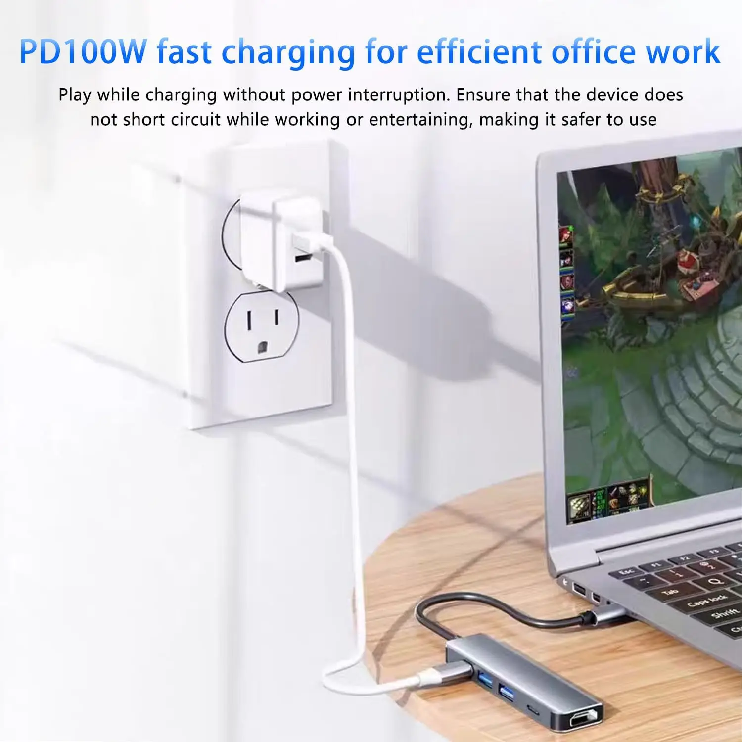 5/7/8 in 1 Type-C Docking Station USB C Hub Mutiport Adapter USB3.0 PD Charging SD TF Card Reader For Laptop Macbook Notebook