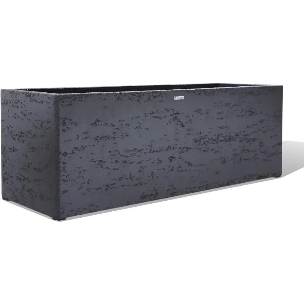 

Rectangular Concrete Planter,Durable All-Weather Use with Drainage Holes,Large Rectangular Planter for Outdoor Indoor Plants