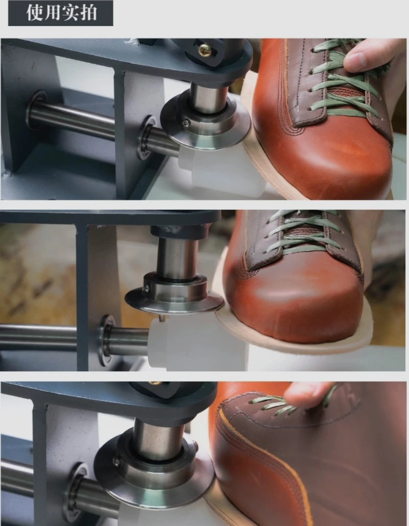 Upgraded Hand‑operated Sole Edge Flattening Press Machine, DIY Leather Shoe‑making and Shoe‑Repair Craft Tool