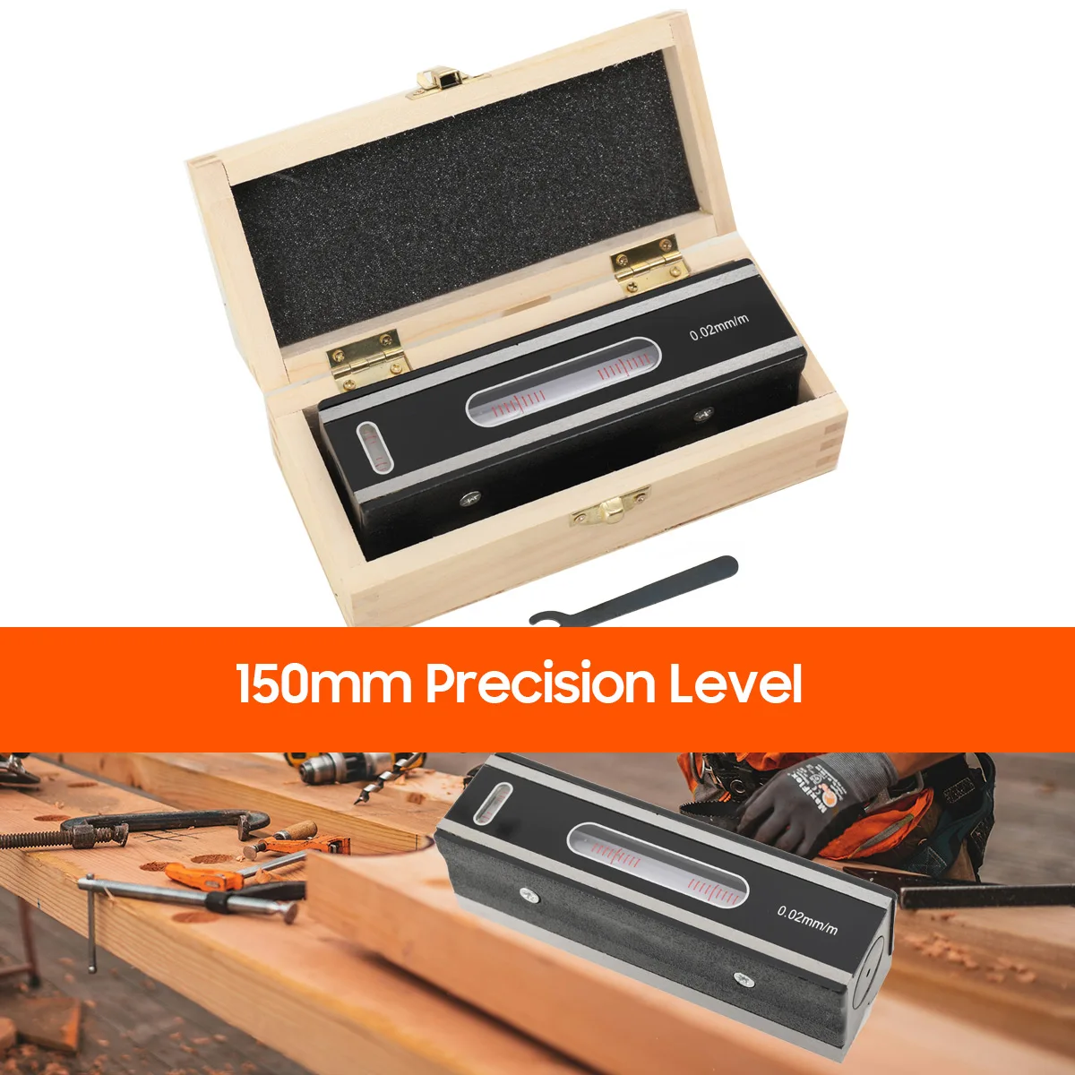 0,02mm 150/200mm Mechanisches Rahmen-Wasserwaagenmessgerät Messwerkzeuge Präzisions-Wasserwaagen zur Gerätejustierung – Detail 4