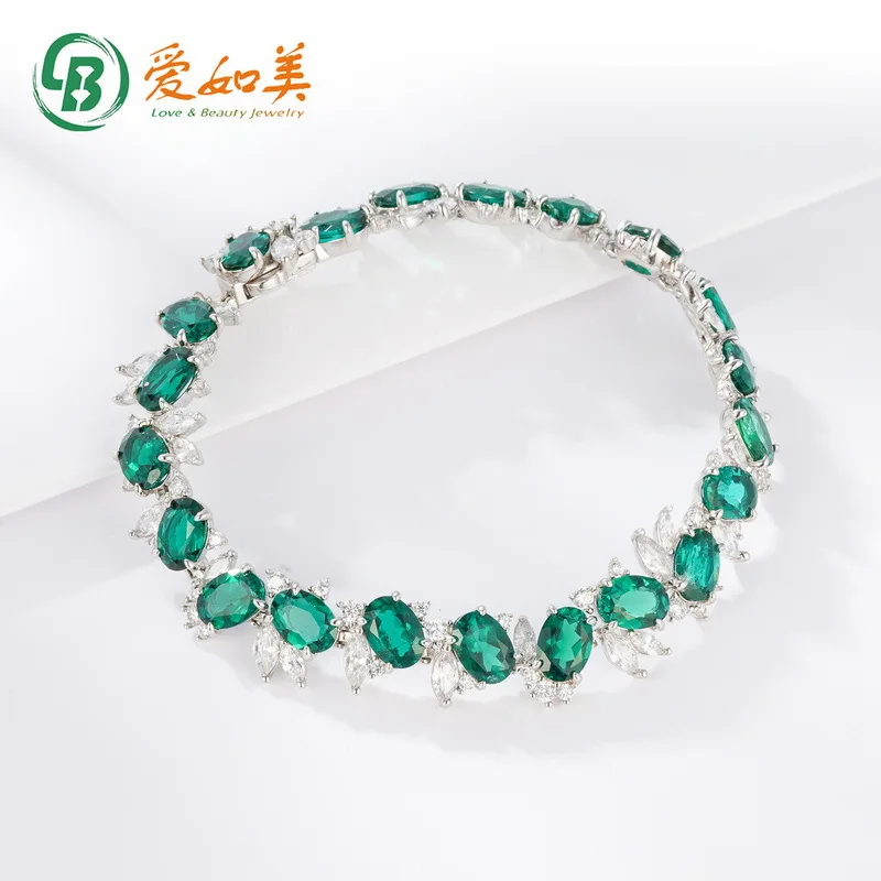 

Cultivate The Personality and Temperament of Emerald Bracelets with 18K Gold PT950 Platinum Silver Plated 7-layer Gold Jewelry