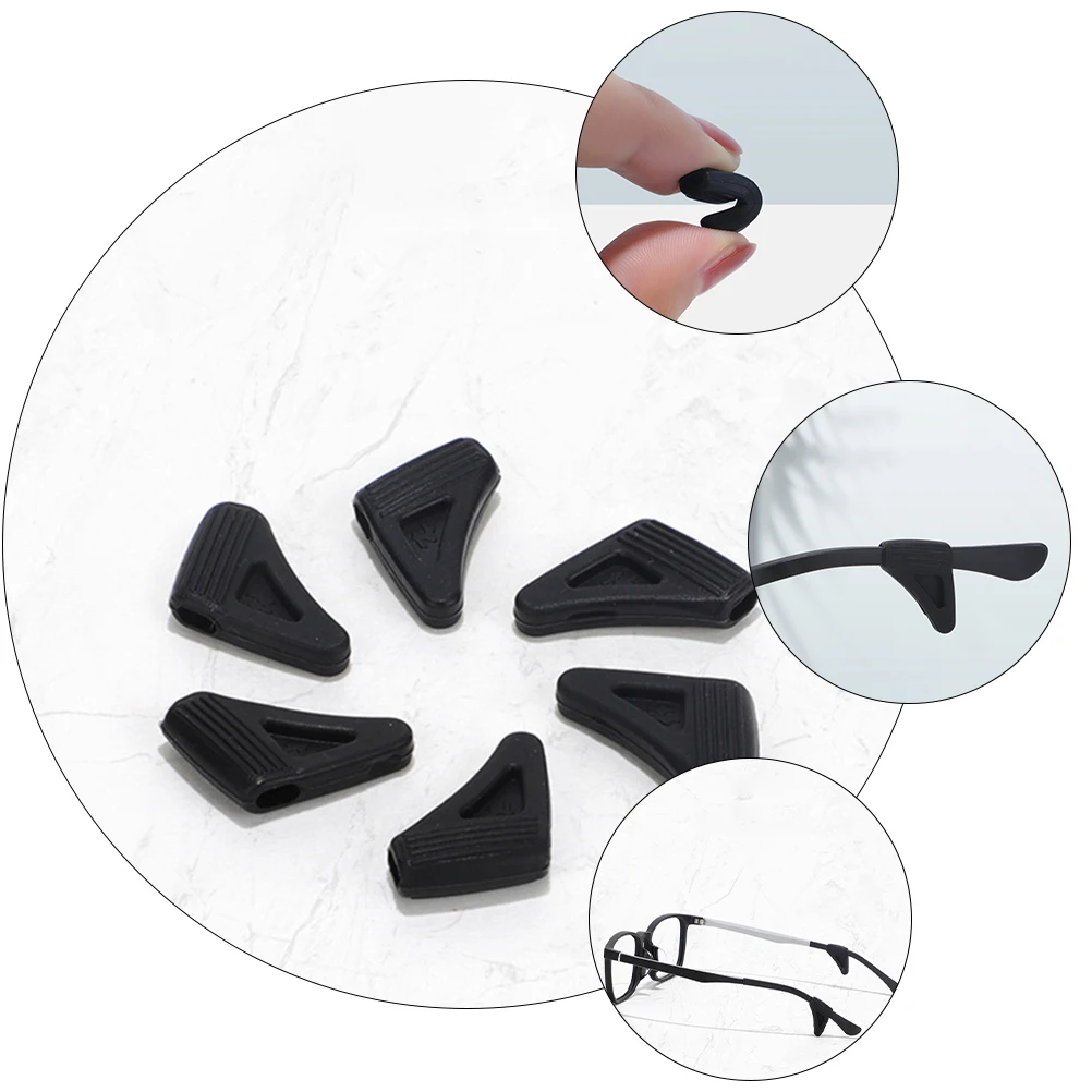 

20 Pairs Ear Clip Non-slip Earmuffs Glasses Silica Gel Eyeglass Anti-slip Holder