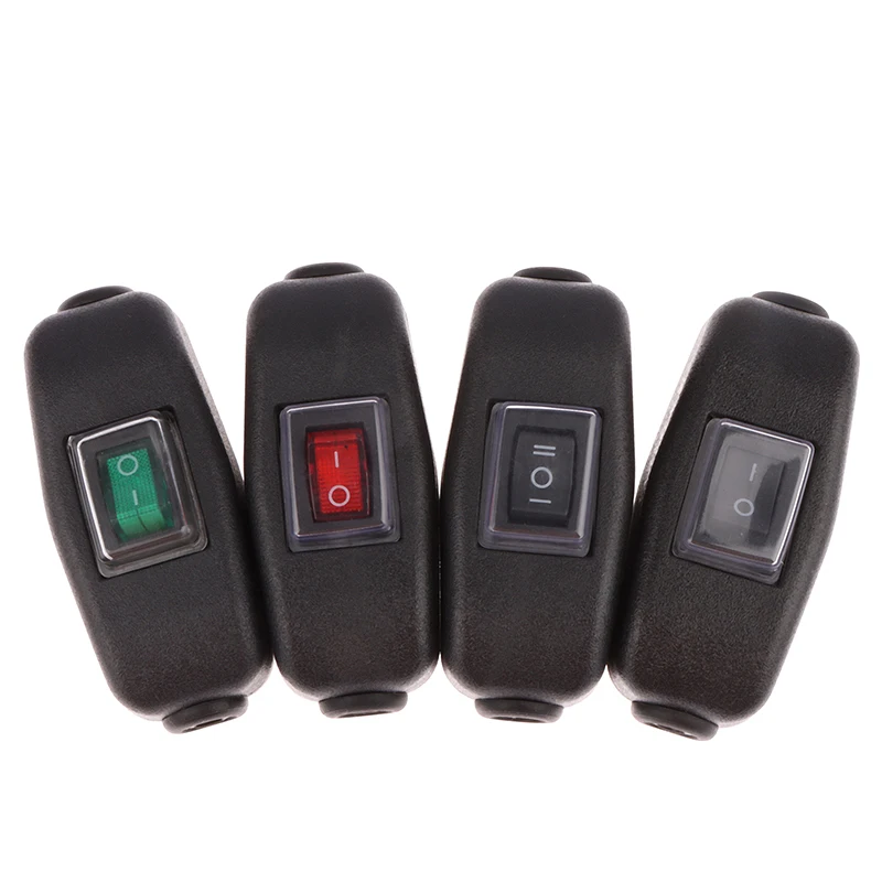 Innovative Dustproof And Waterproof Boat Switch Waterproof In-line Switch Black Boat On/off LED Indicator In-line Switch