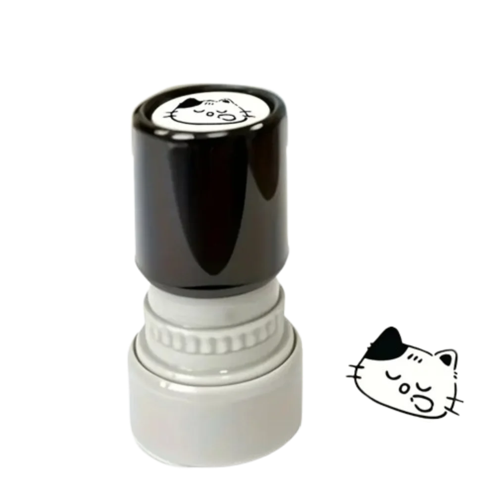 Durable 11Styles Black Cat Stamp Diary Collage Cat Designs Kitten Stamp Animal Shape Plastic Cartoon Stamps Scrapbooking