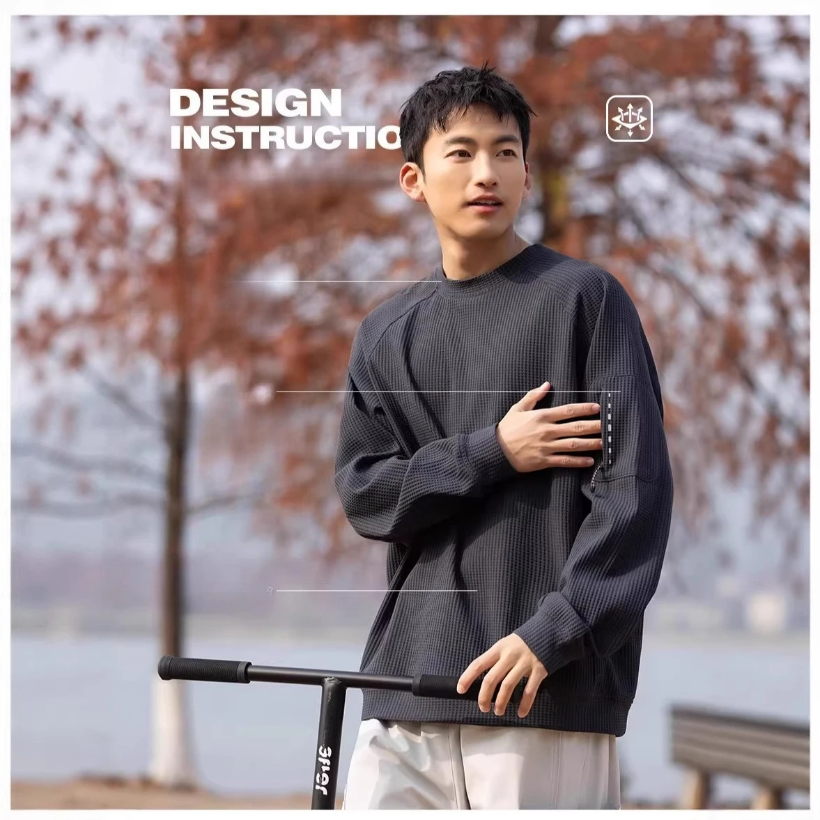 Outdoor Series: Classic Crew Neck T-Shirt with Moisture-Wicking, Quick-Drying & Antibacterial Tech for All-Weather Commute