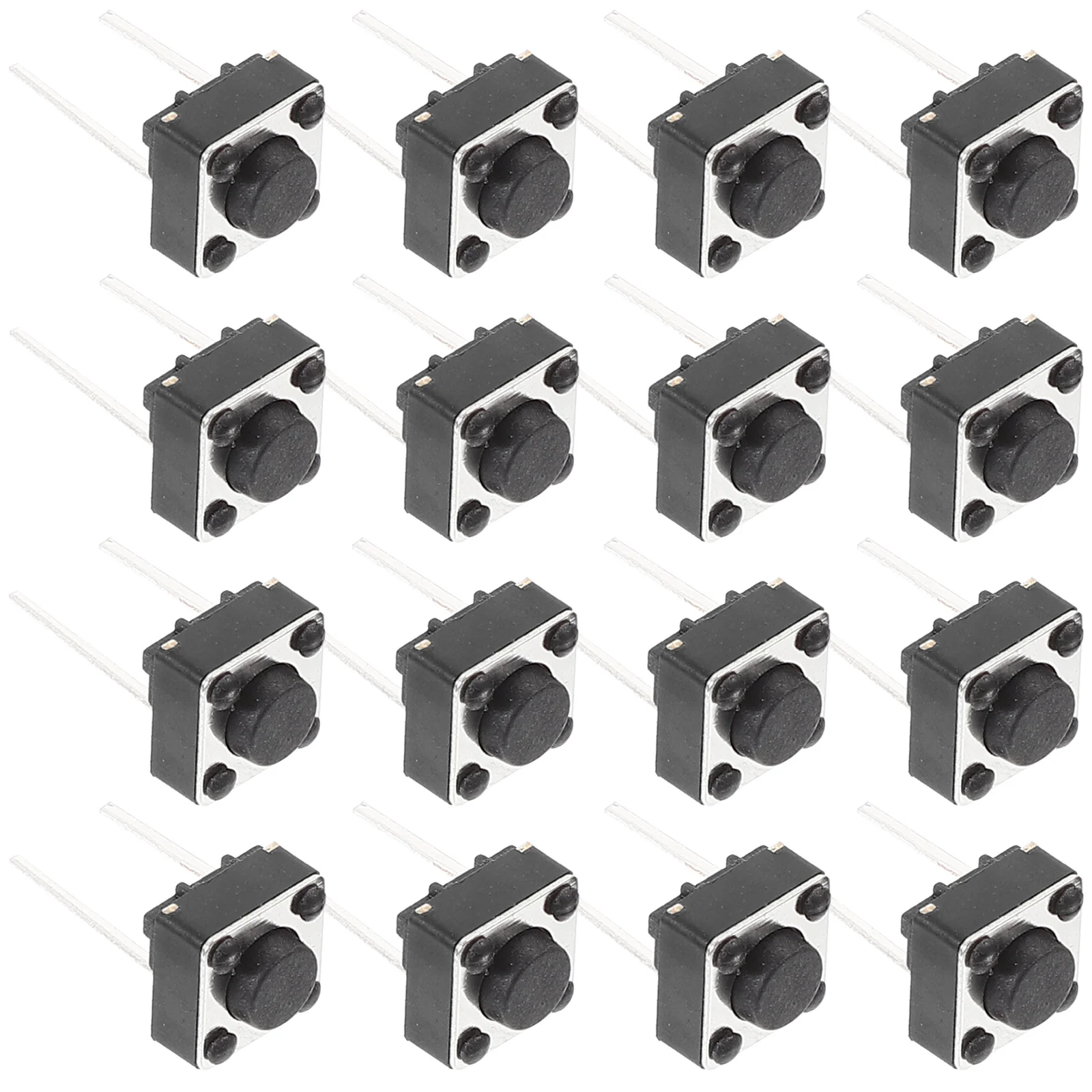 100 Pcs Micro Switch 6*6*43/5/7mm Two-pin Tact Tactile Number Push Button for Breadboard Plastic