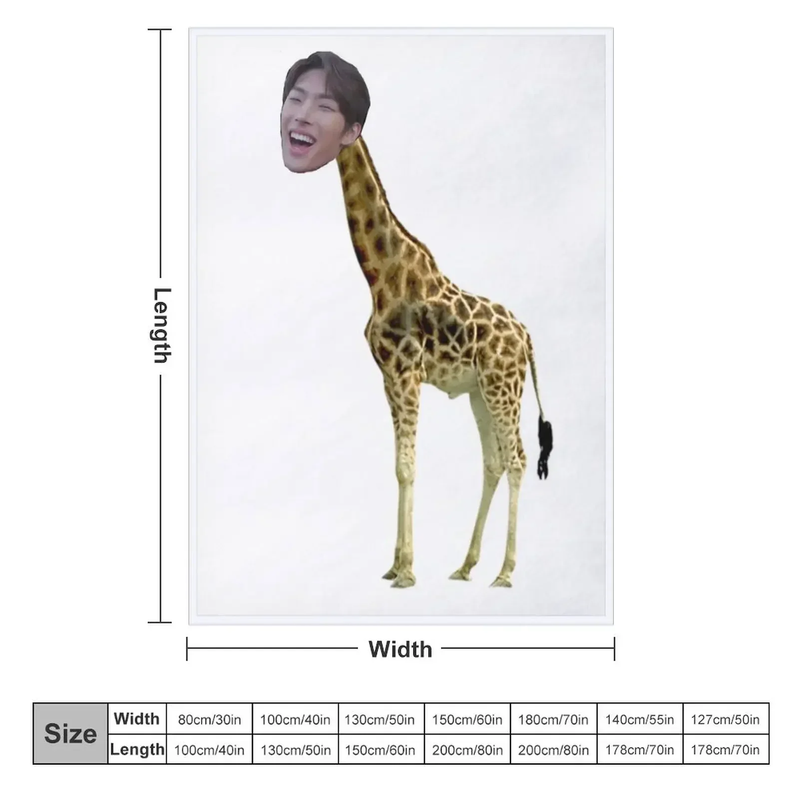 Mingi Giraffe Throw Blanket Designers Sofa Luxury St Blankets