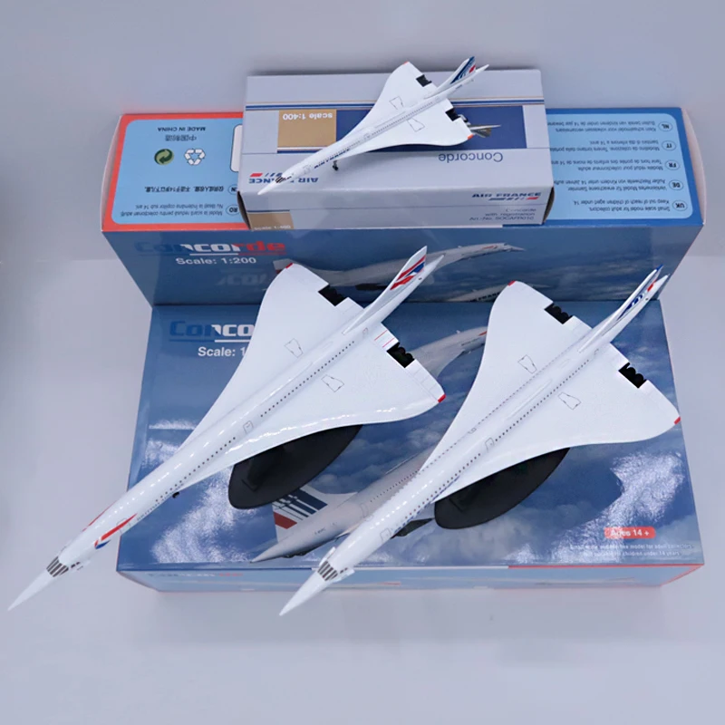1:200コンコルド飛行機モデルエアフランス超音速旅客機静的表示30