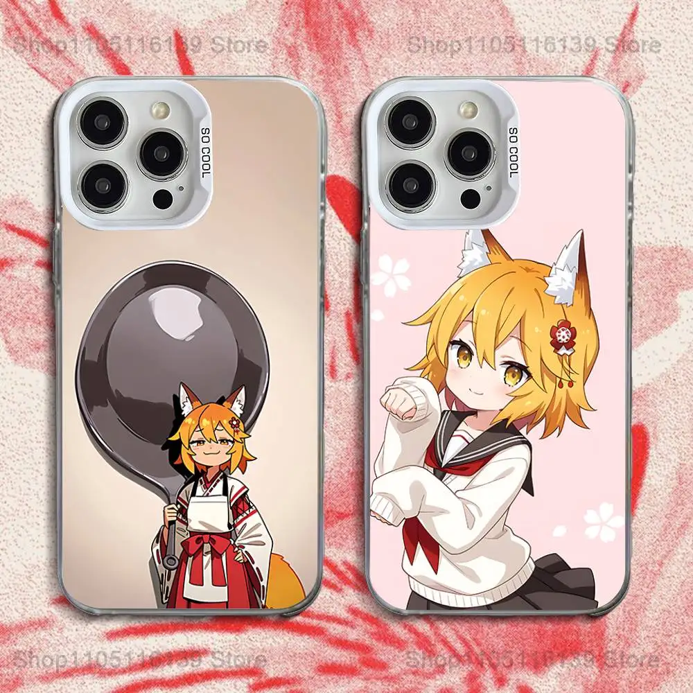 

Phone Case For iPhone 16,15,14,13,12,11,Pro,XS,Max,Plus,Mini,SE Helpful Fox S-Senko San White Candy Matte Shockproof Cover